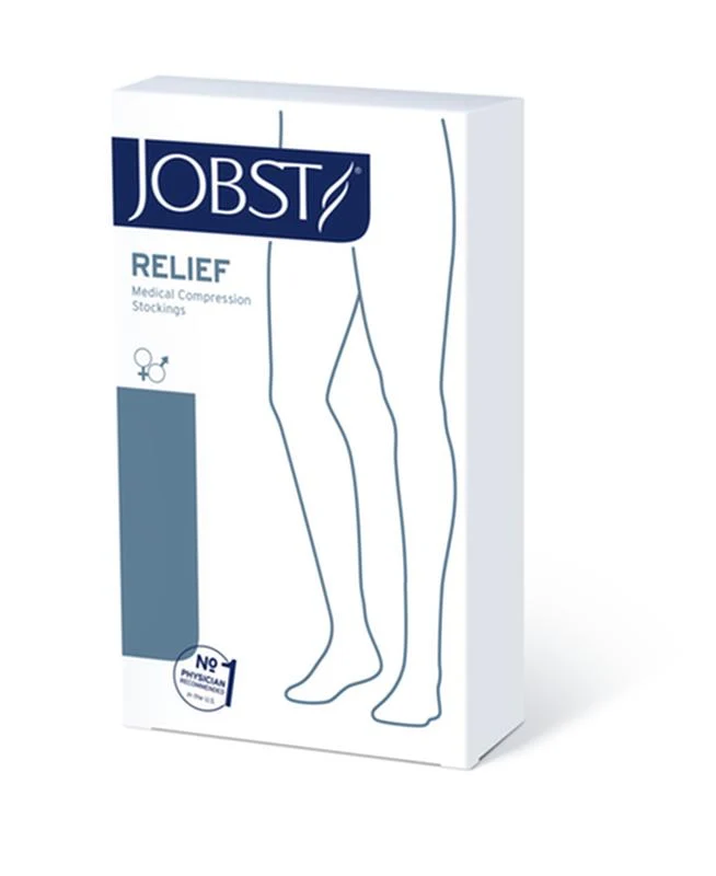 Jobst Thigh-high Compression Stocking - 20-30mmhg, Beige, Open Toe, Unisex - Image 3