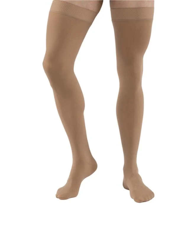 Jobst Thigh-high Compression Stocking - 20-30mmhg, Beige, Open Toe, Unisex - Image 7