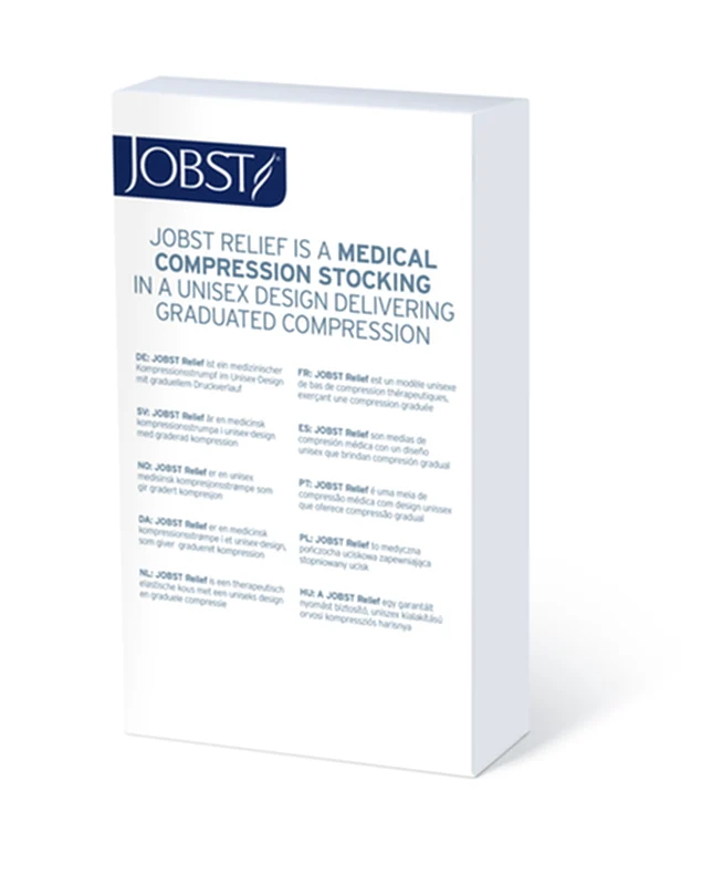 Jobst Thigh-high Compression Stocking - 20-30mmhg, Beige, Open Toe, Unisex - Image 9