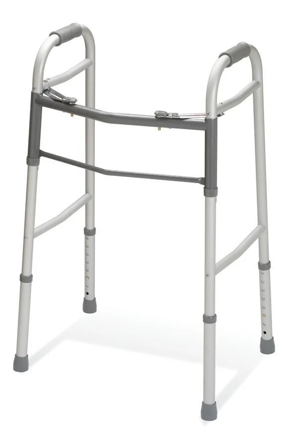 Medline Two-button Folding Walkers Without Wheels - Image 4