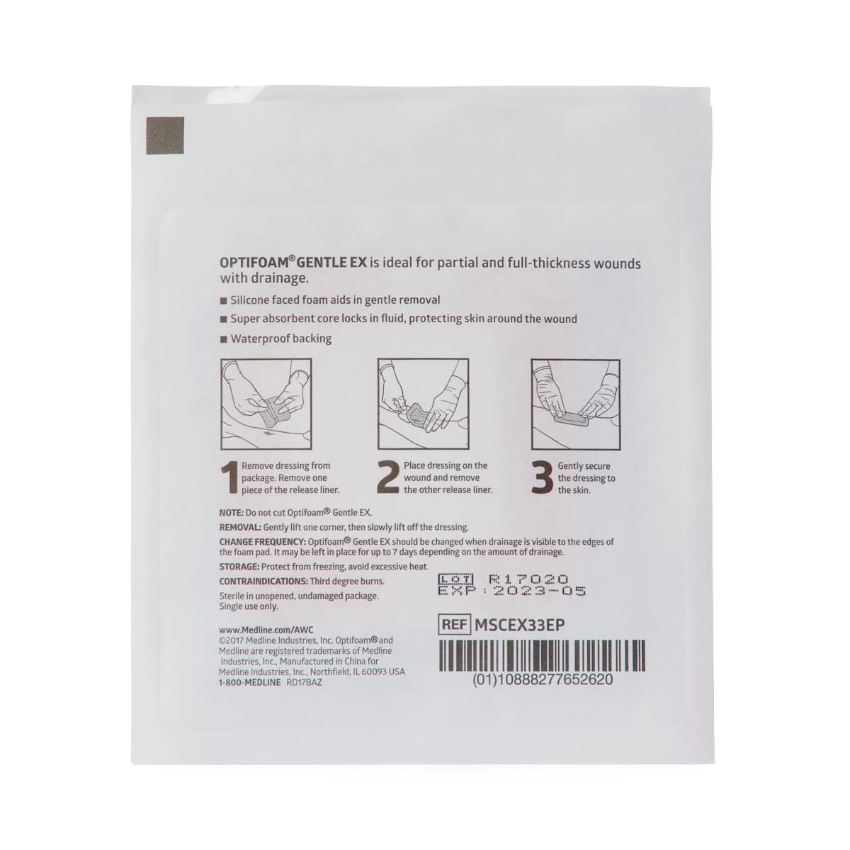 Optifoam Gentle Ex Silicone-faced Foam Wound Dressings - Image 14
