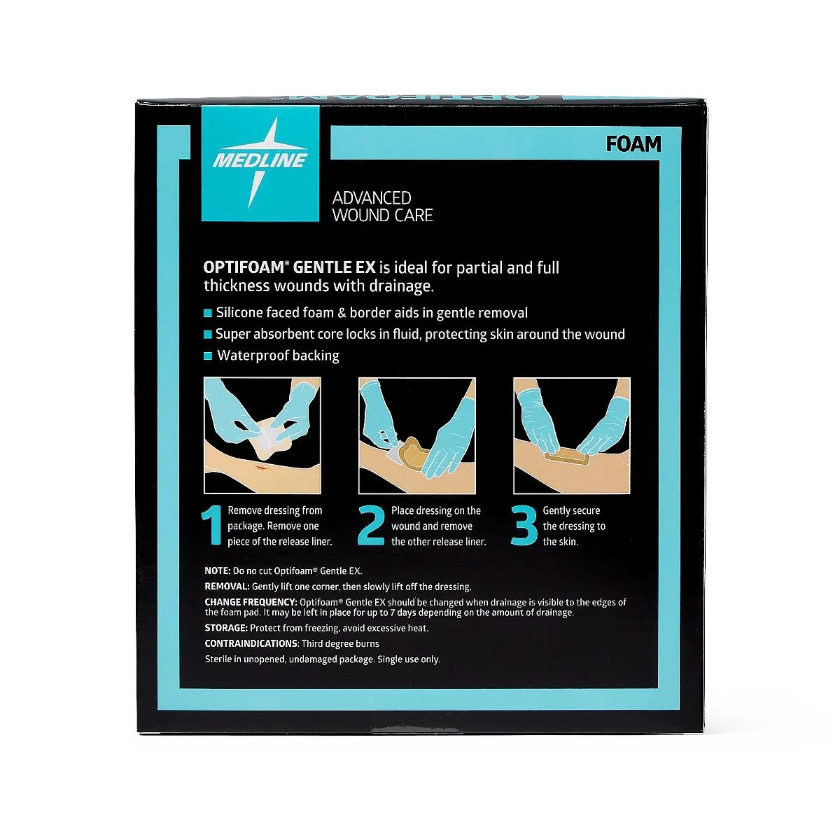 Optifoam Gentle Ex Silicone-faced Foam Wound Dressings - Image 23