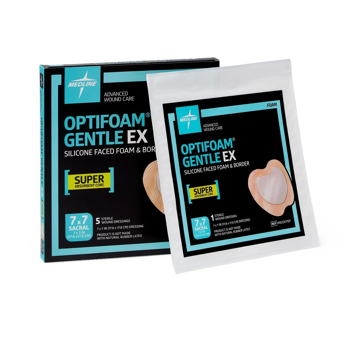 Optifoam Gentle Ex Silicone-faced Foam Wound Dressings - Image 3
