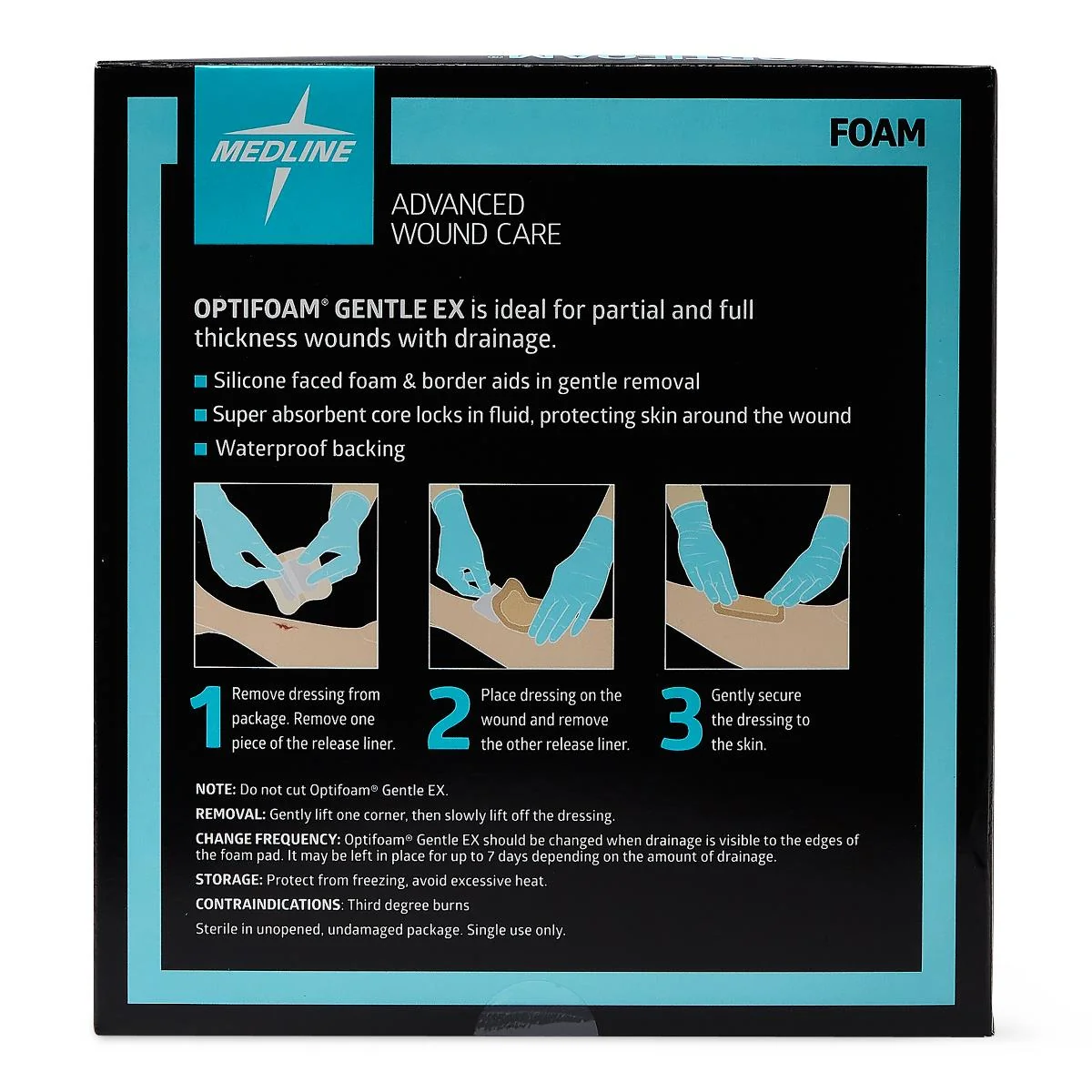 Optifoam Gentle Ex Silicone-faced Foam Wound Dressings - Image 30