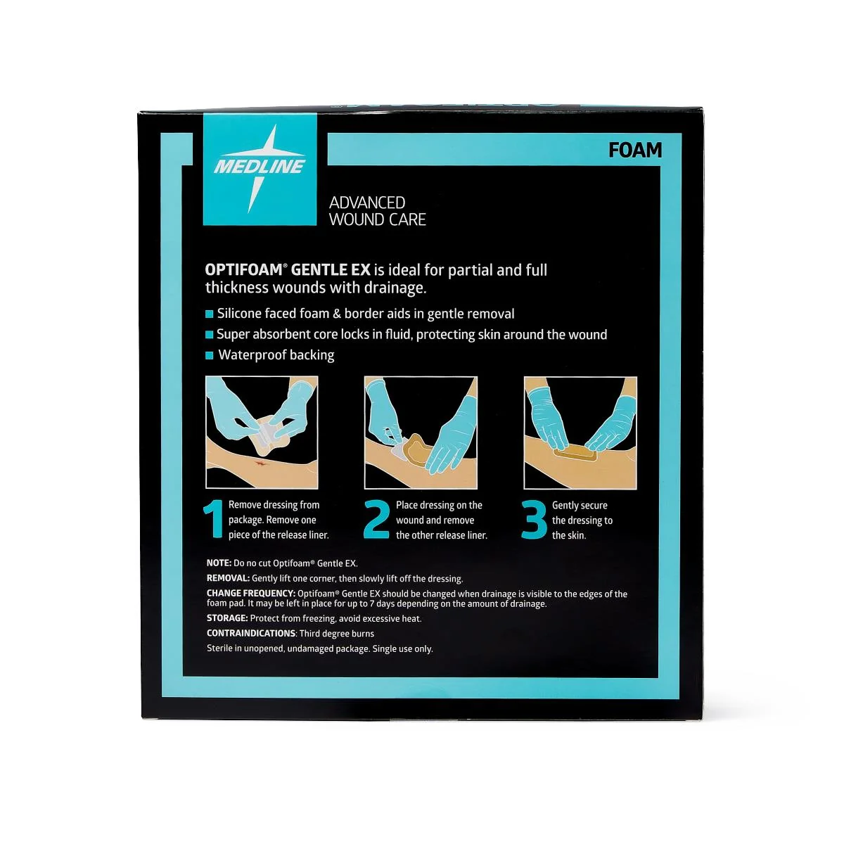 Optifoam Gentle Ex Silicone-faced Foam Wound Dressings - Image 43
