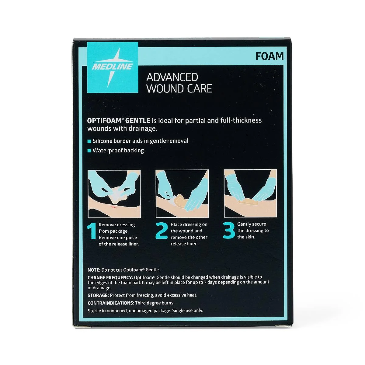 Optifoam Gentle Foam Wound Dressings With Silicone Adhesive Border - Image 23