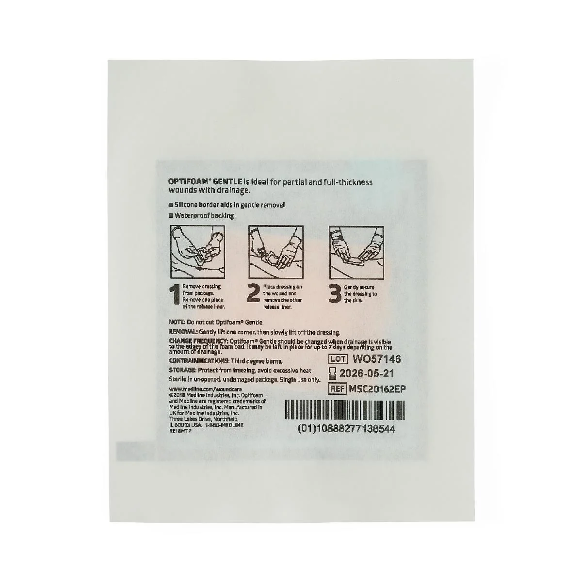 Optifoam Gentle Foam Wound Dressings With Silicone Adhesive Border - Image 29
