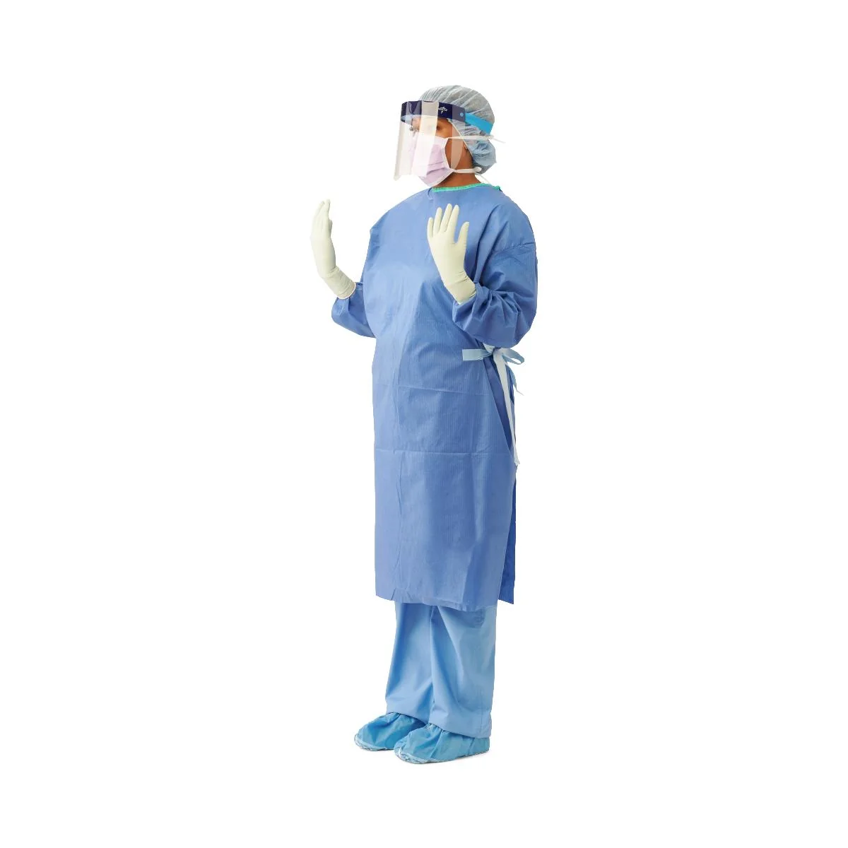 Sterile Non-reinforced Eclipse Surgical Gowns With Set-in Sleeves Level 2 Disposable - Image 6